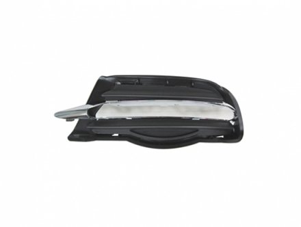 Acessar a peça Grelha esquerda para choques frente preta com friso cromada2011->