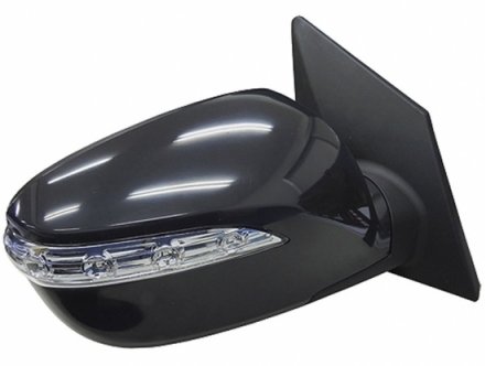 Acessar a peça Espelho direito elétrico, preto brilhante + indicador, preparado Acessar a peça Espelho direito elétrico, preto brilhante + indicador, preparado