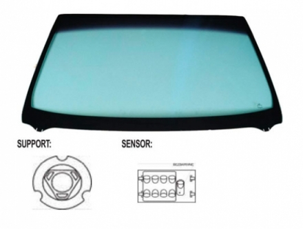 Acessar a peça Controle solar + sensor do para-brisa tingido de verde [carrinha de 4 portas]