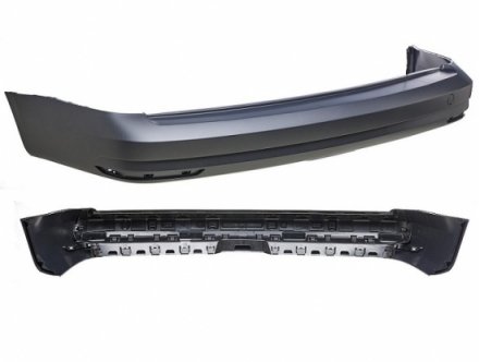 Acessar a peça Para choques frente preto liso com chassis longo