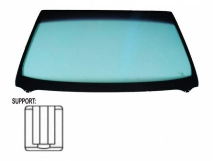 Acessar a peça Para-brisas verde serigrafia modificada base espelho janela