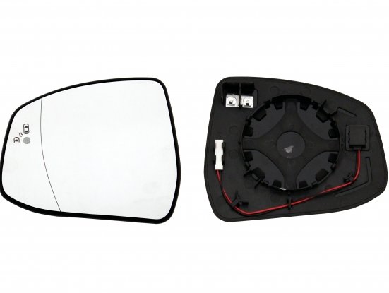 Acessar a peça Vidro + suporte asférico esquerdo térmico com lateral (4 pinos)