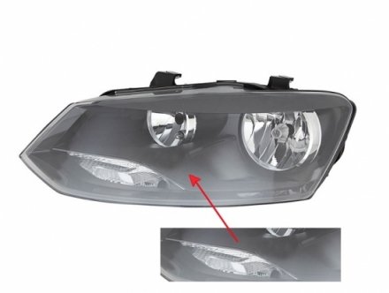 Acessar a peça Farol esquerdo h7+h7 [preto]