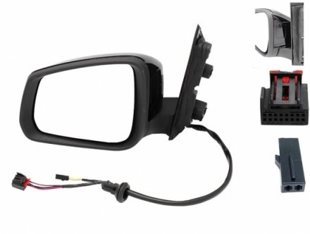 Acessar a peça Espelho retrovisor direito rebatível elétrico preto brilhante + bsd