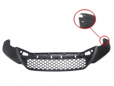 Acessar a peça Spoiler para choques frente com buracos friso