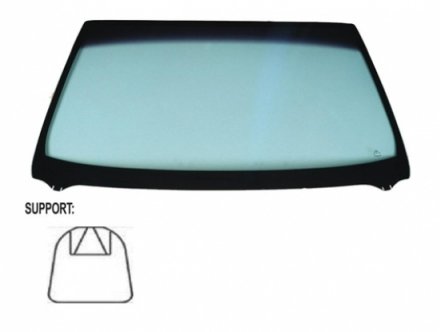 Acessar a peça Para-brisas verde controlo solar serigrafia base espelho frsio en u janela