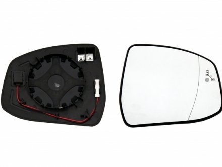 Acessar a peça Vidro + suporte retrovisor direito asférico térmico com lateral (4 pinos)