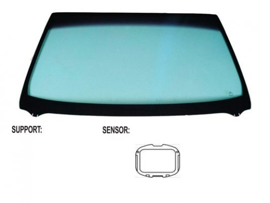 Acessar a peça Para-brisas verde acustico serigrafia modificada base espelho term sensor chuva/luz janela