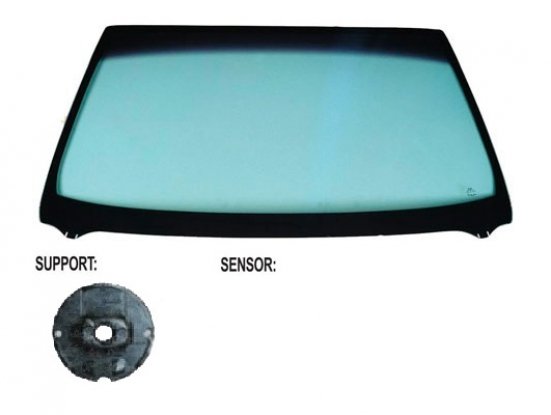 Acessar a peça Para-brisas verde controlo solar serigrafia friso sup/inf janela de vidro con techo panoramico