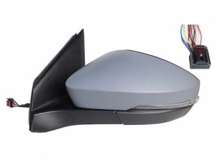 Acessar a peça Retrovisor esquerdo elétrico, aquecido, rebatível para pintar + pisca [grande angular]