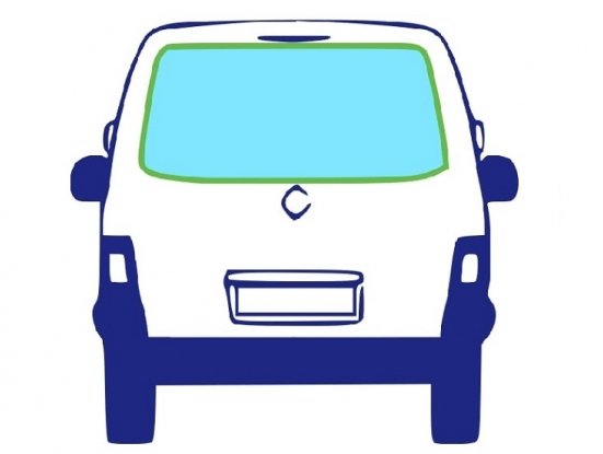 Vidro traseiro tingido de verde térmico Portão FORD TRANSIT-TOURNEO  pour FORD TRANSIT-TOURNEO Vidro traseiro tingido de verde térmico Portão FORD TRANSIT-TOURNEO  pour FORD TRANSIT-TOURNEO