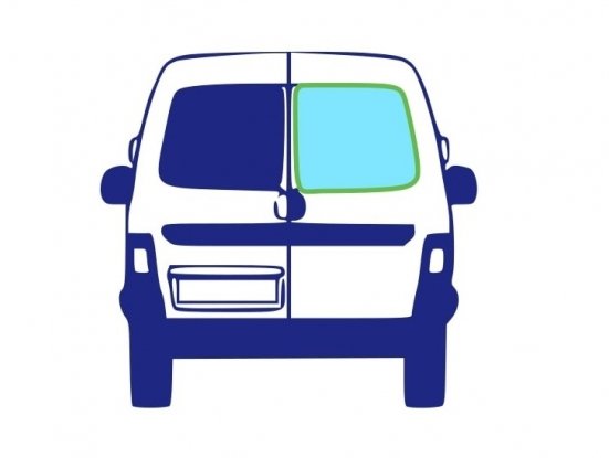 Vidro traseiro direito escurecido em verde térmico 2pts + furo FORD TRANSIT-TOURNEO  pour FORD TRANSIT-TOURNEO Vidro traseiro direito escurecido em verde térmico 2pts + furo FORD TRANSIT-TOURNEO  pour FORD TRANSIT-TOURNEO