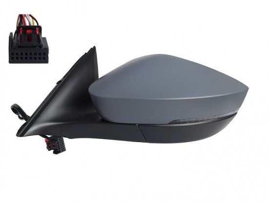 Acessar a peça Espelho esquerdo elétrico, aquecido, dobrável, preparado + indicador