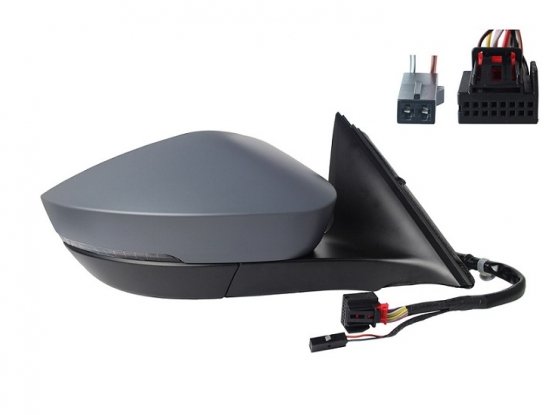 Acessar a peça Espelho direito elétrico, aquecido, dobrável, preparado + indicador + side