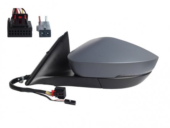 Acessar a peça Retrovisor esquerdo elétrico, aquecido, rebatível, preparado + indicador + cortesia + memória + side