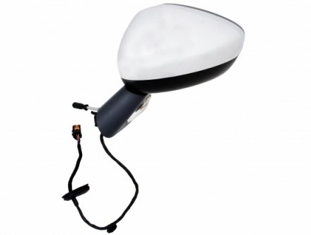 Acessar a peça Espelho retrovisor esquerdo, elétrico, convexo, aquecido + embutido e suporte preto (7 pinos)