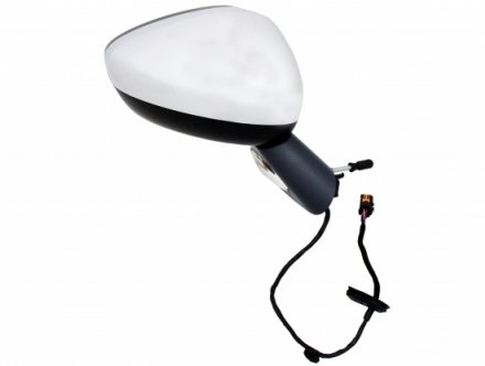 Acessar a peça Espelho retrovisor direito elétrico cromado, convexo, aquecido, com indicador, sonda e base preta (9 pinos)