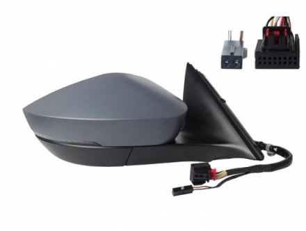 Acessar a peça Espelho direito elétrico, aquecido, dobrável, preparado + indicador + side