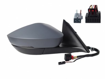 Acessar a peça Retrovisor direito elétrico, aquecido, rebatível, preparado + indicador + cortesia + memória + side