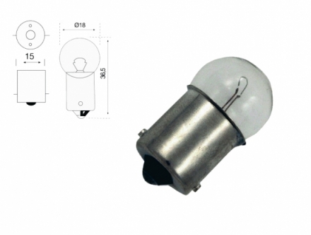 Acessar a peça Conjunto de 10 lâmpadas R5W 24V (blister)