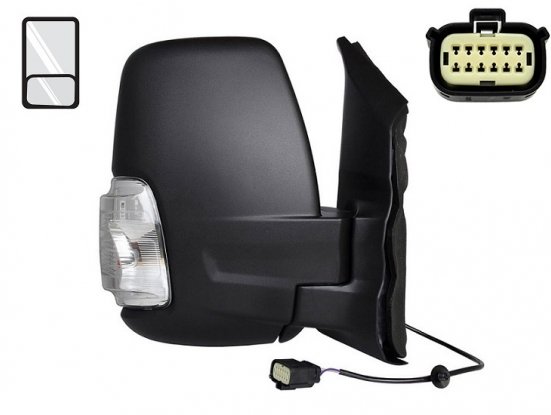 Acessar a peça Retrovisor direito manual + pisca laranja [Curto]