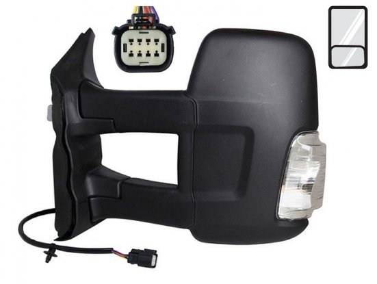 Acessar a peça Retrovisor esquerdo elétrico, aquecido + pisca pisca laranja [Longo]