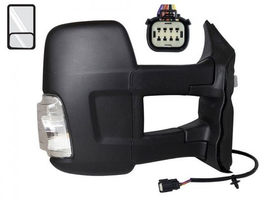 Acessar a peça Retrovisor direito elétrico, aquecido + pisca pisca laranja [Longo]