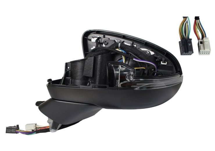 Acessar a peça Corpo do retrovisor esquerdo elétrico, térmico, dobrável + pisca + memória + cortesia + side