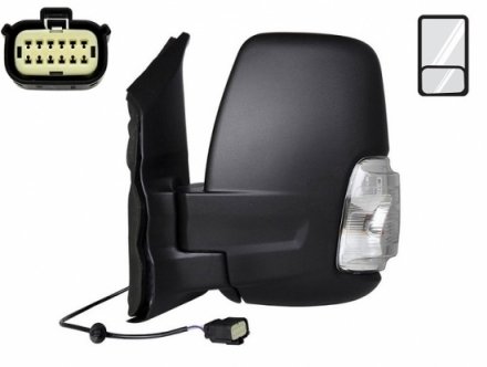 Acessar a peça Espelho esquerdo elétrico, aquecido + pisca branca [curto]
