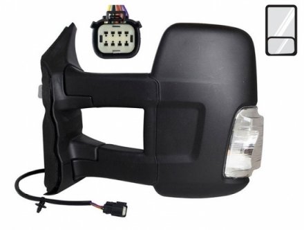 Acessar a peça Retrovisor esquerdo elétrico, aquecido + pisca pisca laranja [Longo]