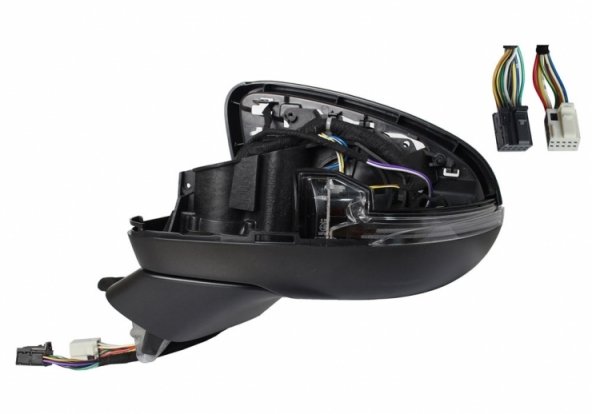 Acessar a peça Corpo do retrovisor esquerdo elétrico, térmico, dobrável + pisca + memória + cortesia