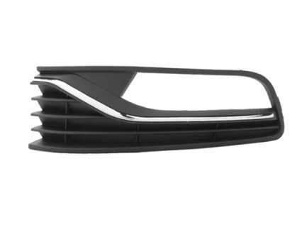 Acessar a peça Grelha esquerda para choques frente com buracos farol nevoeiro com friso cromado