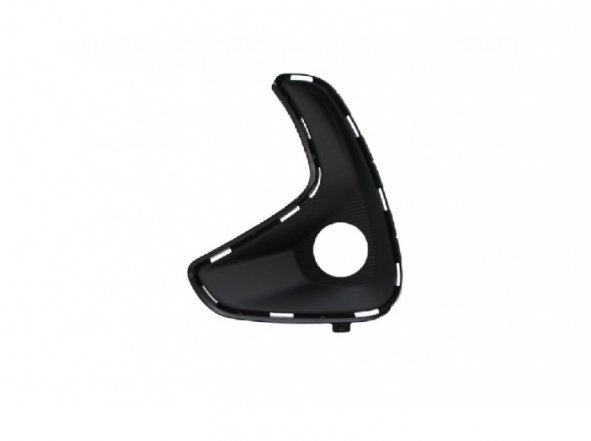 Acessar a peça Grelha preta esquerda do para choques frente + orifício de nevoeiro