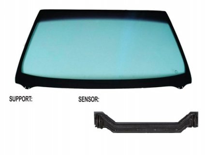 Acessar a peça Para-brisas verde controlo solar serigrafia friso inferior janela