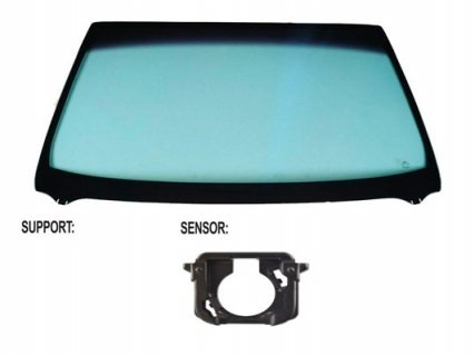 Acessar a peça Para-brisas verde serigrafia modificada friso inferior janela