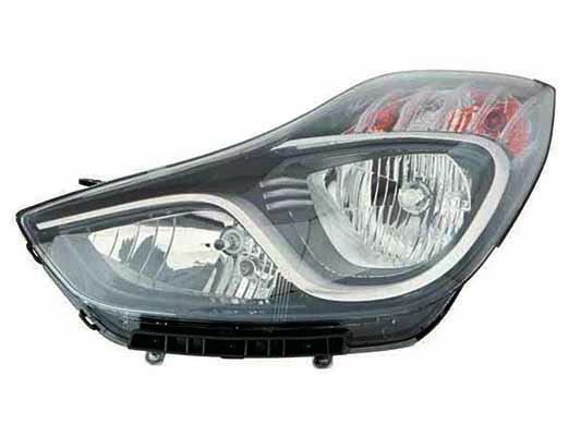 Acessar a peça Farol elétrico do lado esquerdo com motor H7 + H7