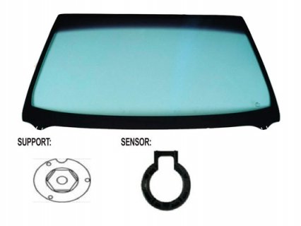 Acessar a peça Para-brisas verde acustico serigrafia modificada sensor chuva/luz janela