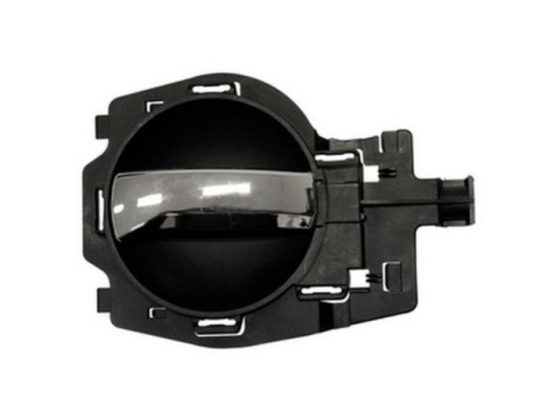 Acessar a peça Pega interior esquerda frente/traseira com alavanca cromada e base cinzenta escura