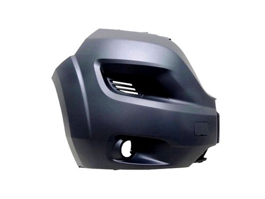 Ponta para choques frente direita cinzenta com buraco nevoeiro