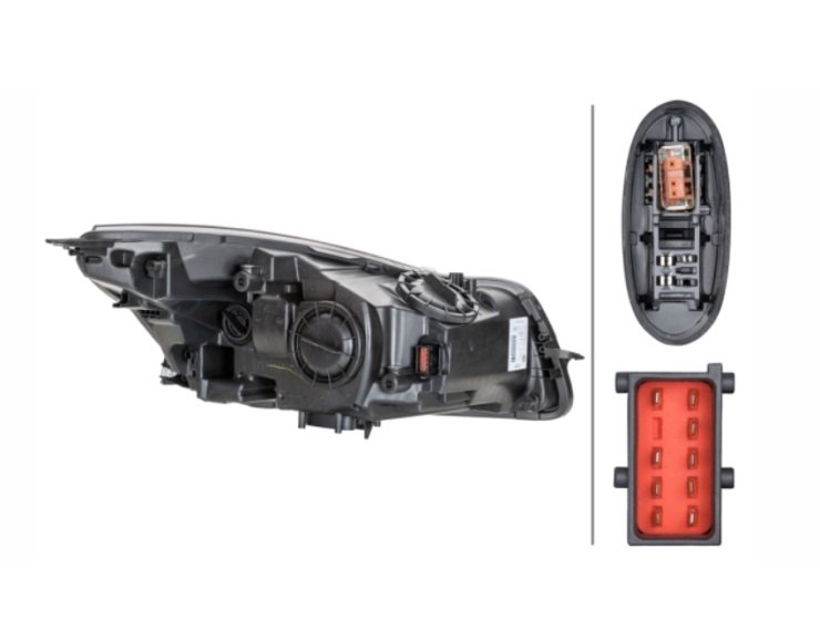 Farol esquerdo Bi-Xenon D1S + H11 (Hella) OPEL-INSIGNIA  pour OPEL INSIGNIA   pour OPEL INSIGNIA