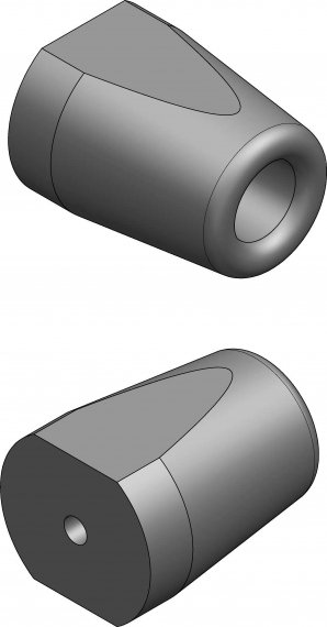 Acessar a peça Batente cónico de borracha 60 x Ø46