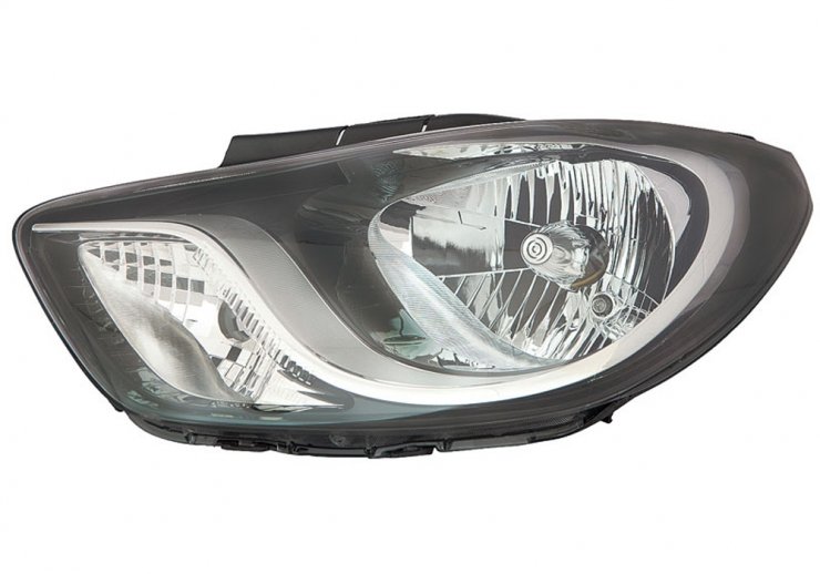 Farol elétrico esquerdo H4 preto (motor) pour HYUNDAI I10  pour HYUNDAI I10