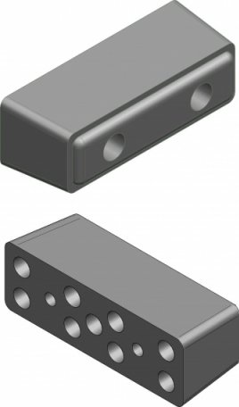 Acessar a peça Batente de borracha 245x80x90