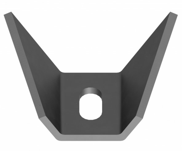 Acessar a peça Suporte de chasis em U 115x66x60 (aço) (E=5)