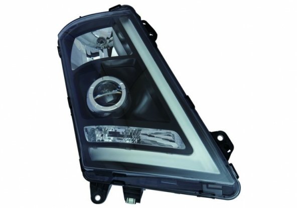 Acessar a peça Farol direito manual LED preto e Xenon H1 + D1S