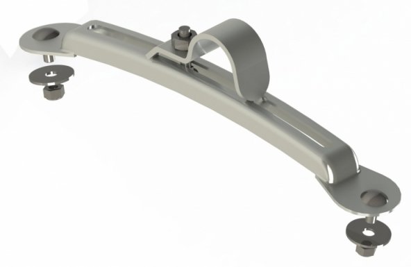 Acessar a peça Abraçadeira suporte do cava de roda regulável Ø42 (L=356)