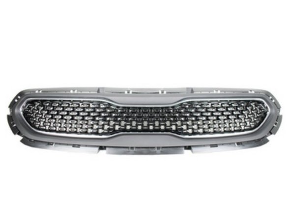 Acessar a peça Grelha preta com moldura cromada Acessar a peça Grelha preta com moldura cromada