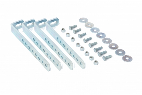 Acessar a peça Kit universal de suportes zincados verticais