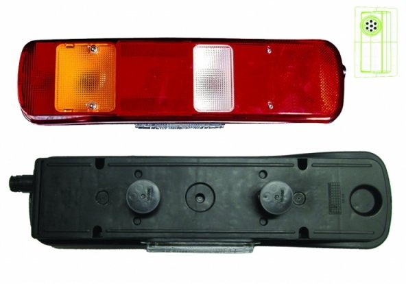 Acessar a peça Farolim traseiro direito + alarme