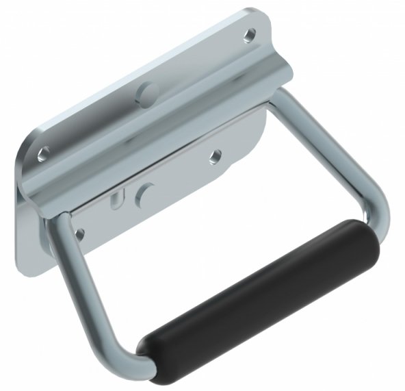 Acessar a peça Puxador de porta zincado 102x52